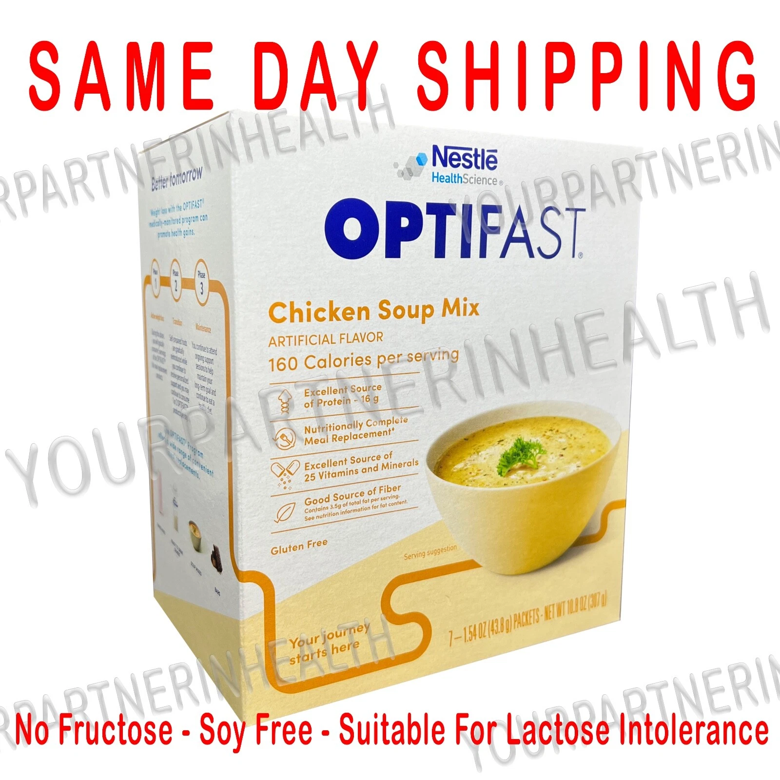 OPTIFAST CHICKEN SOUP | 5 BOXES | 35 SERVINGS | FRESH