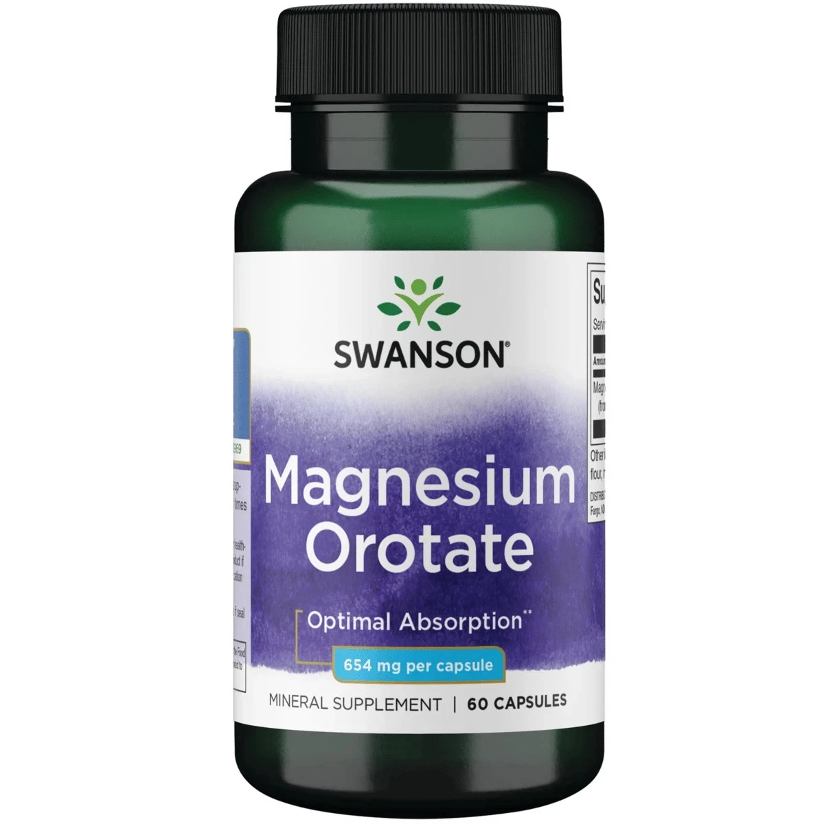 Swanson Magnesium Orotate 40 mg 60 Capsules