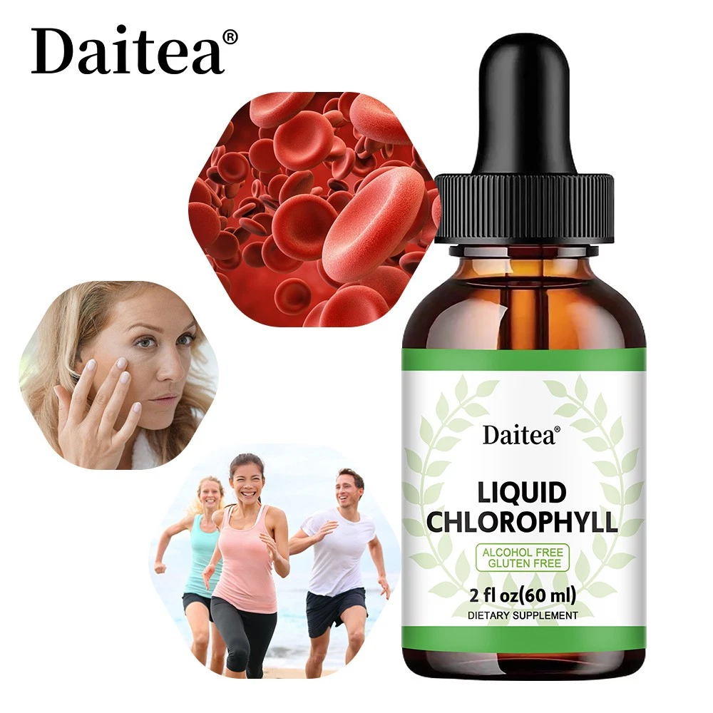 Chlorophyll Liquid Drops for Detox Immune Internal Deodorizer Skin Energy
