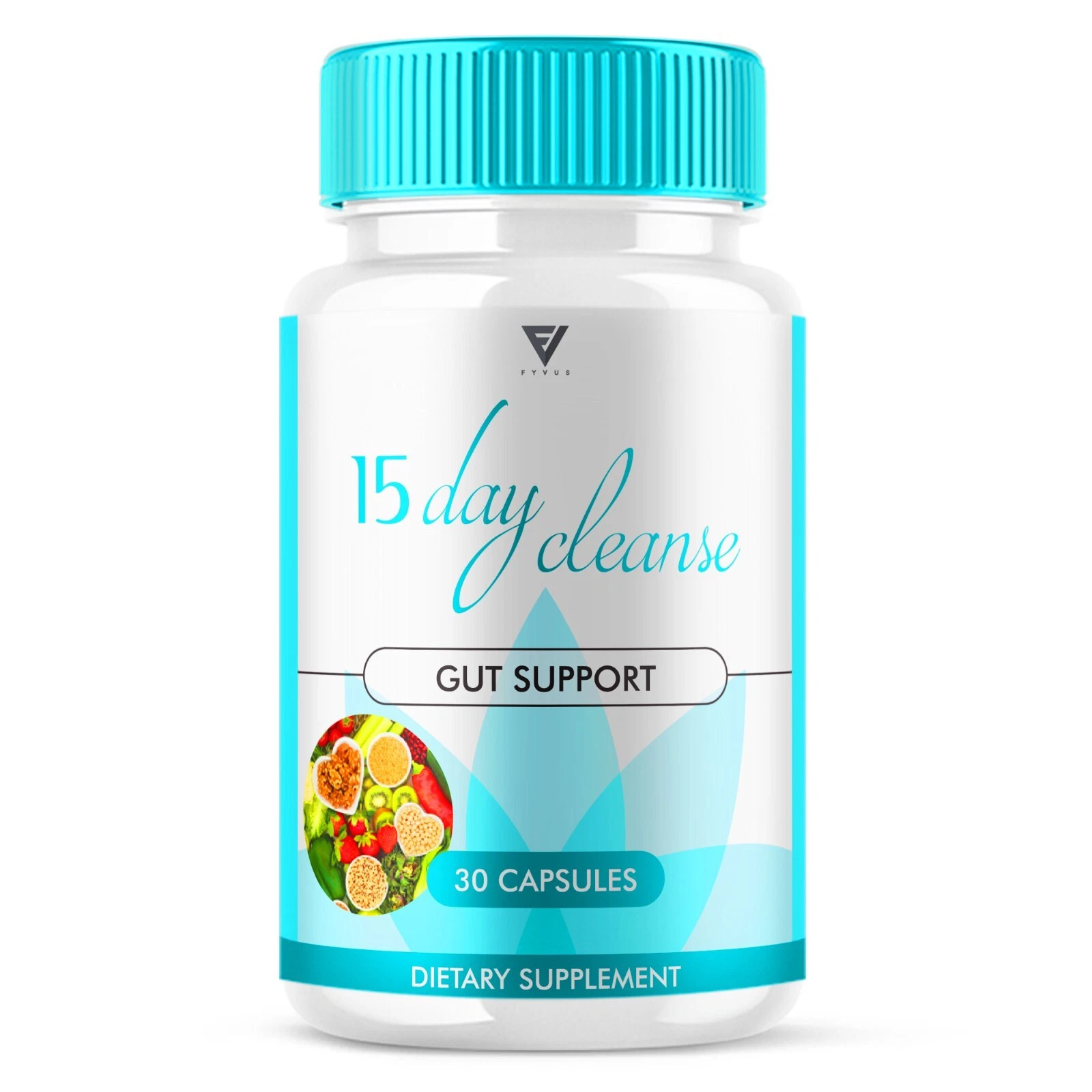 15 Day Cleanse: Gut, Colon, Digestion Support Supplement Men Women (30 Capsules)