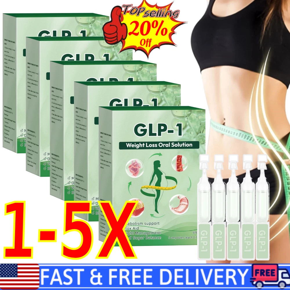 GPL-1 Weight Loss Oral Solution - Natural Metabolism Support Detox Aid 4pcs/Box