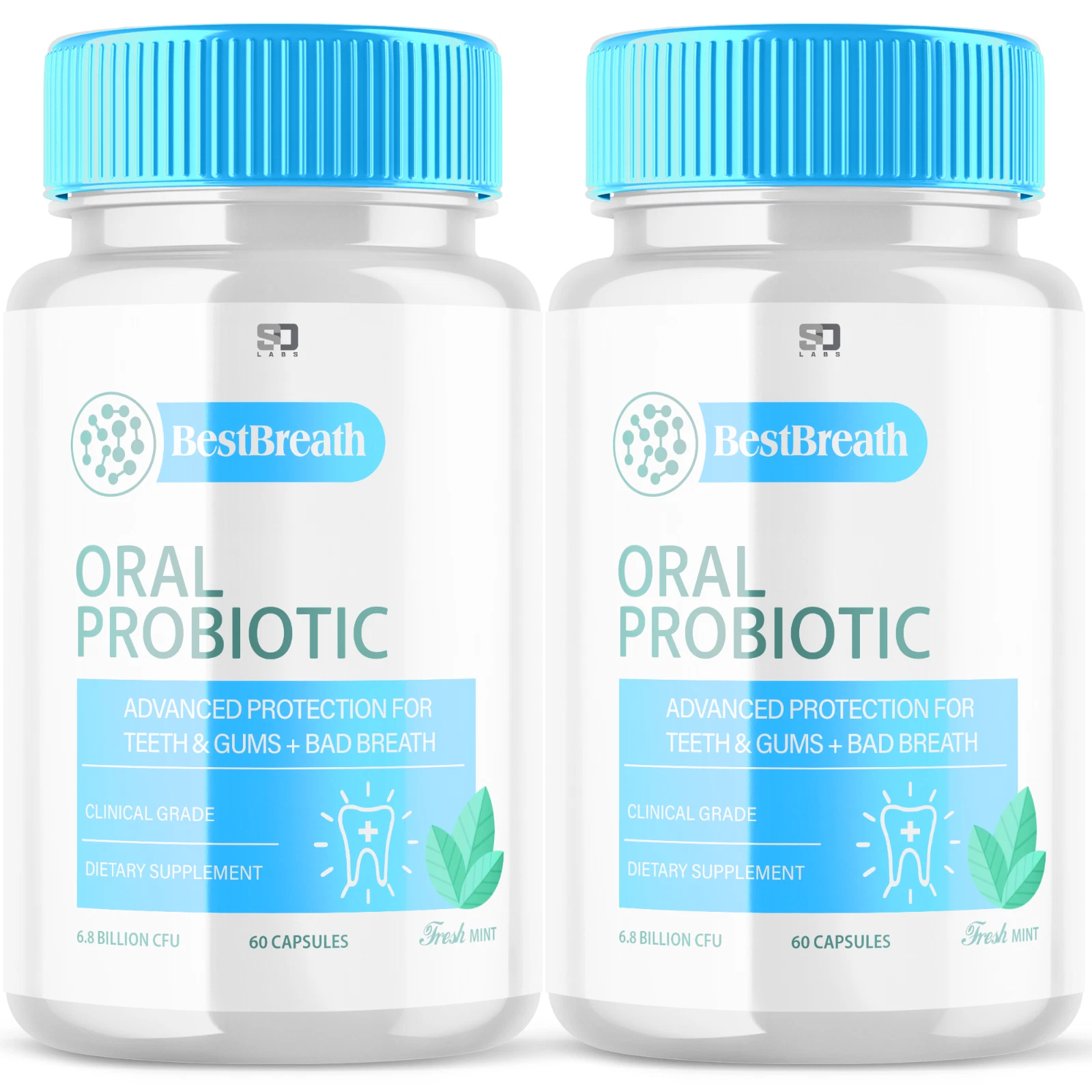 [285692635991] (2 Pack) Best Breath Oral Probiotic, BestBreath Gum Teeth Health (120 Capsules)