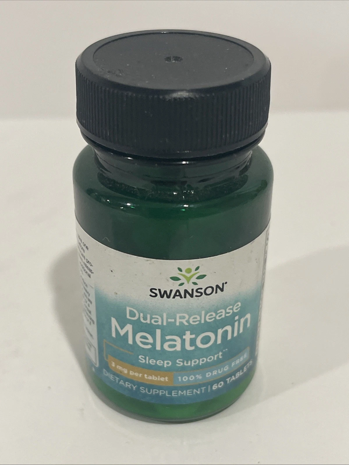 Swanson Melatonin - Dual-Release 3 mg 60 Tablets - Exp 04/26