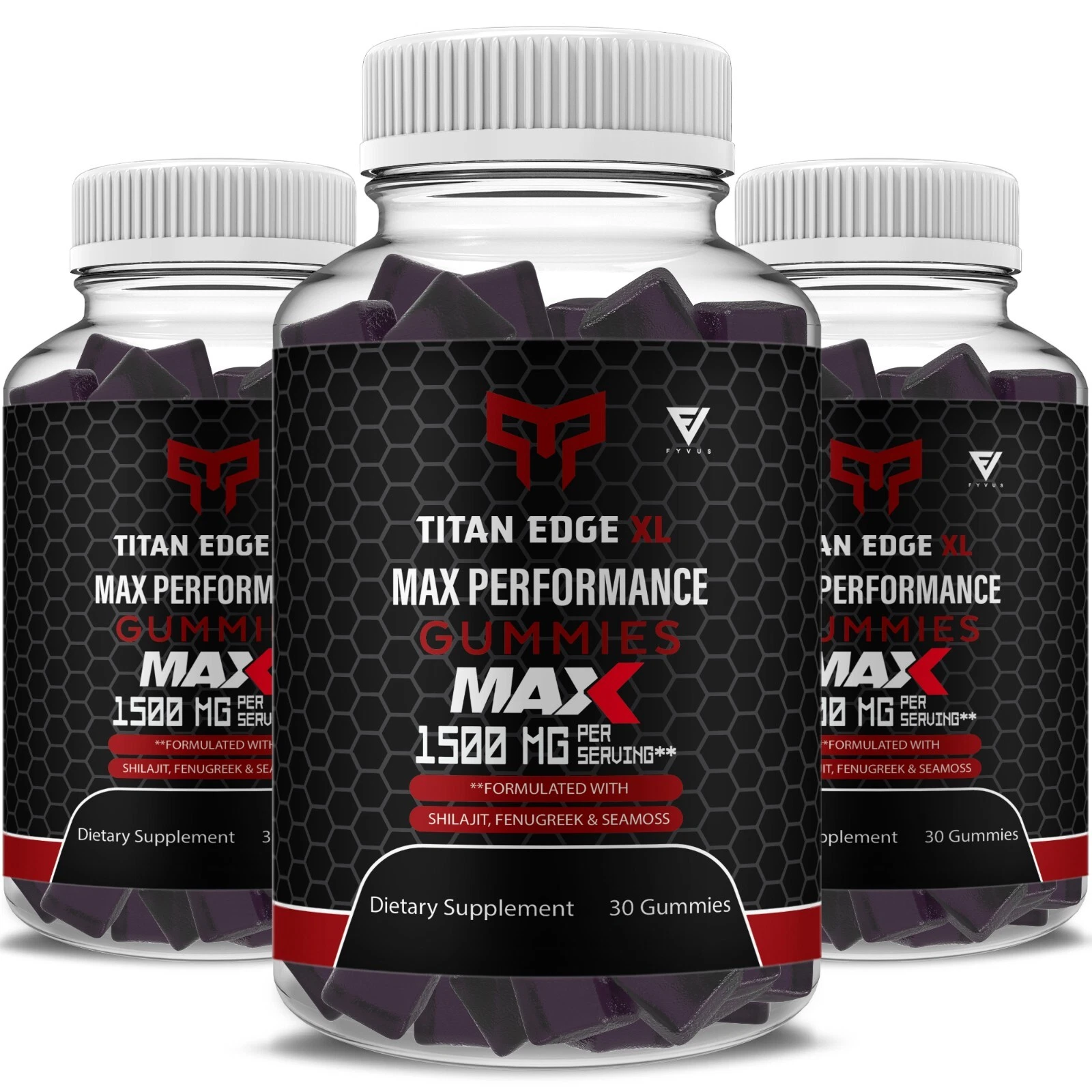 (3 Pack) Titan Edge XL Max Gummies TitanEdge XL Max Supplement (3 Month Supply)