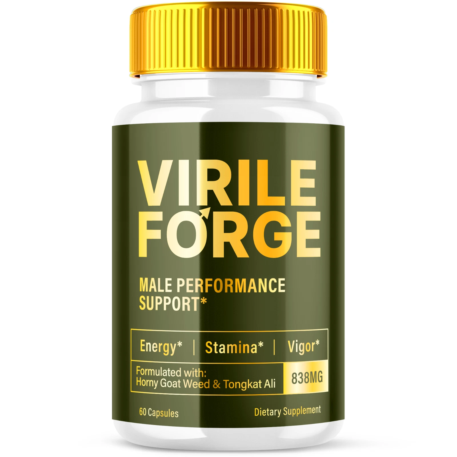 Virile Forge Advanced Supplement for Men with Natural Ingredients 60 Capsules