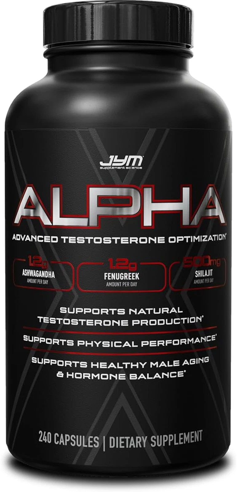 Alpha JYM X Advanced Hormone Optimization, Vitality, Optimization, DHEA, Ashwaga