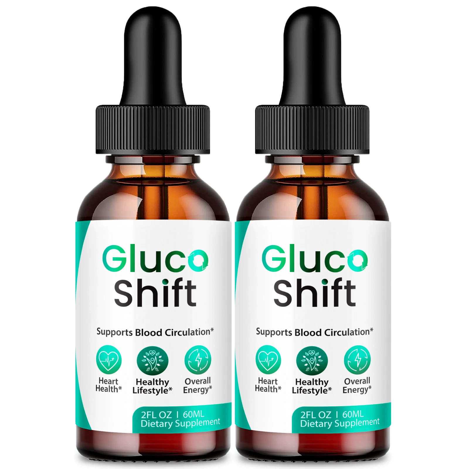 (2 Pack) Gluco Shift Drops, Advanced Natural Blood Support Formula, GlucoShift