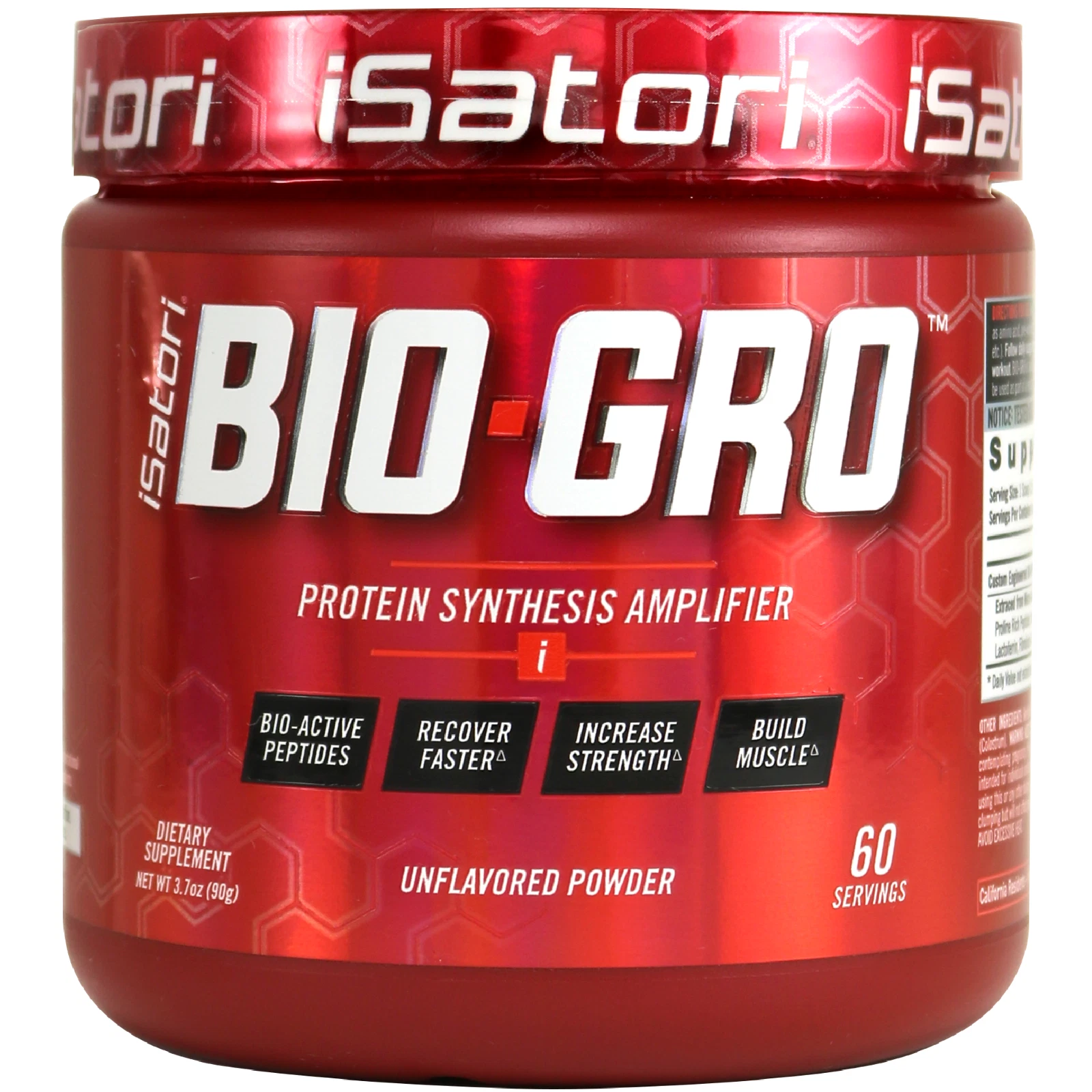 BIO-GRO Protein Muscle, Strength & Recovery - Unflavored / 60 Servings