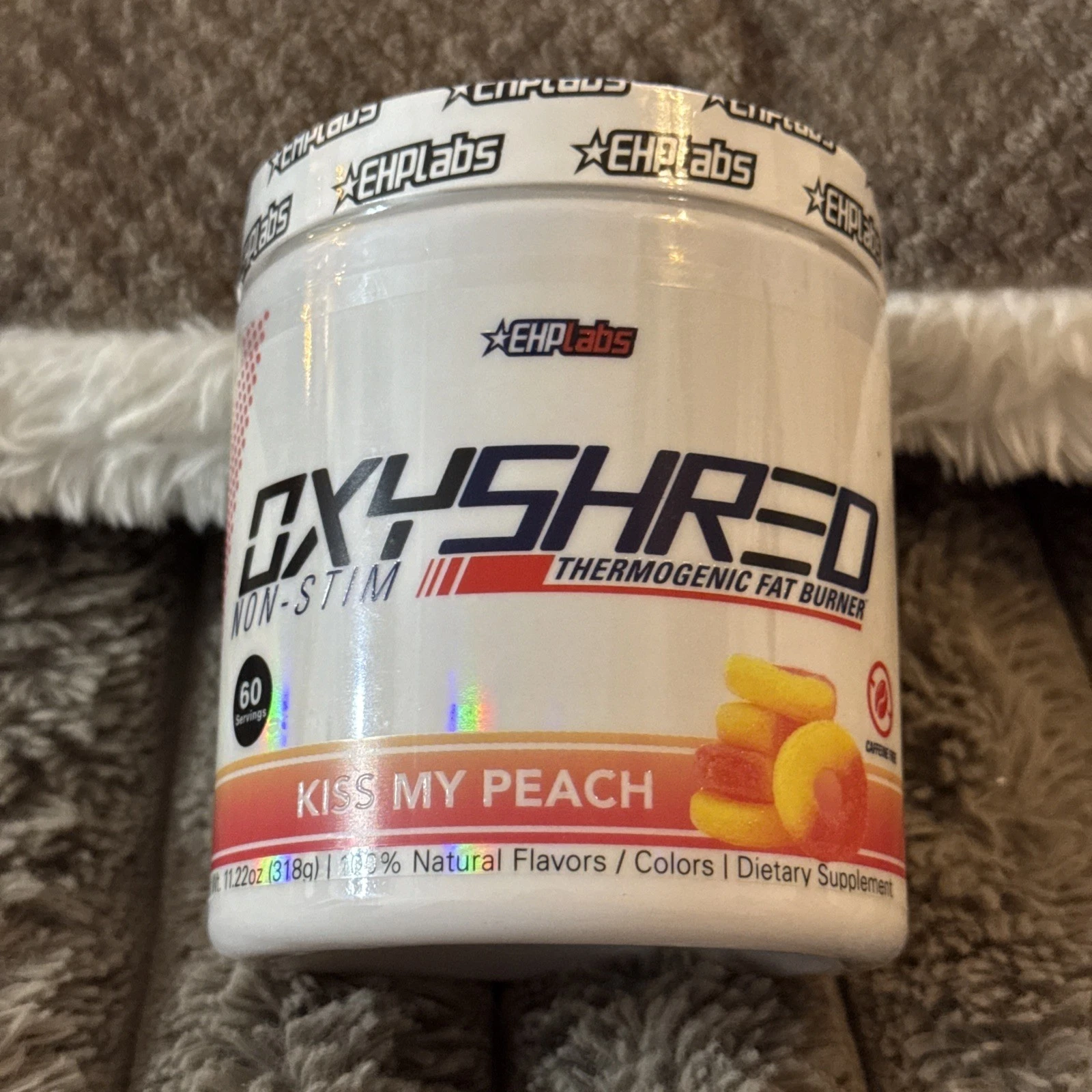 EHPlabs Oxyshred Kiss My Peach Thermogenic Fat Burner 11.2oz 60 Servings 06/27