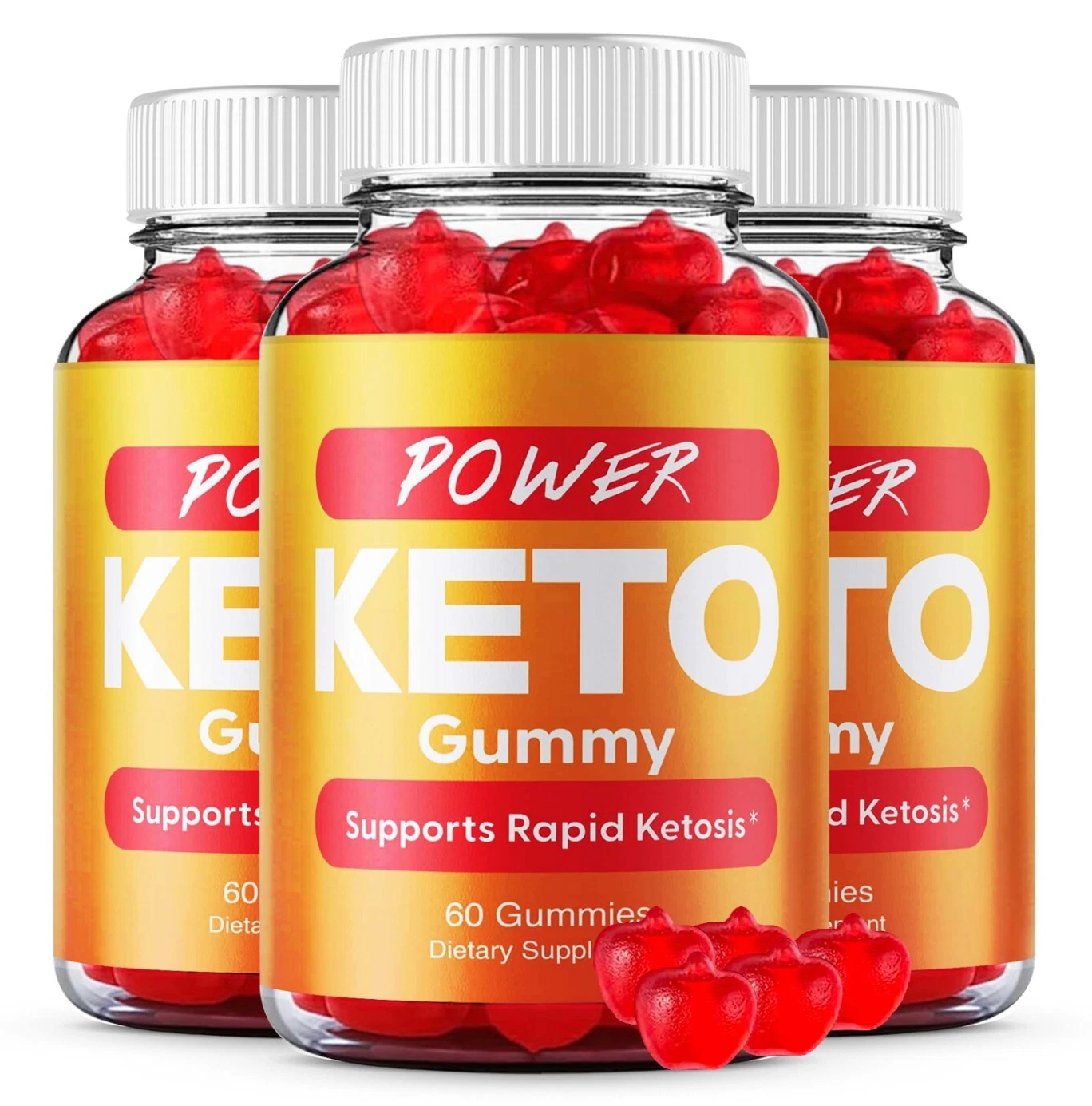 Power Keto Chew Gummies Supports Rapid Ketosis Supplement (180 Gummies) 3-Pack