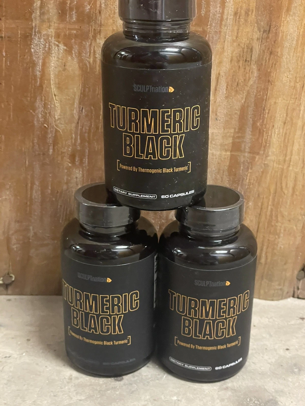 3x Turmeric Black Sculptnation Fatigue Muscle Build Fat Burn Bloating Treat
