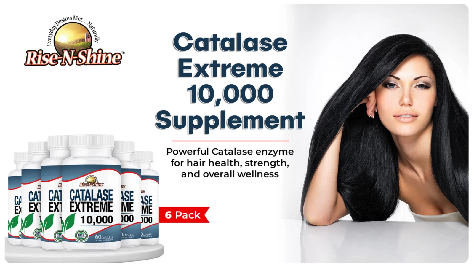 [264954772285] Catalase Extreme 10,000 - Lot of 6 Brand New Bottles by Rise-N-Shine