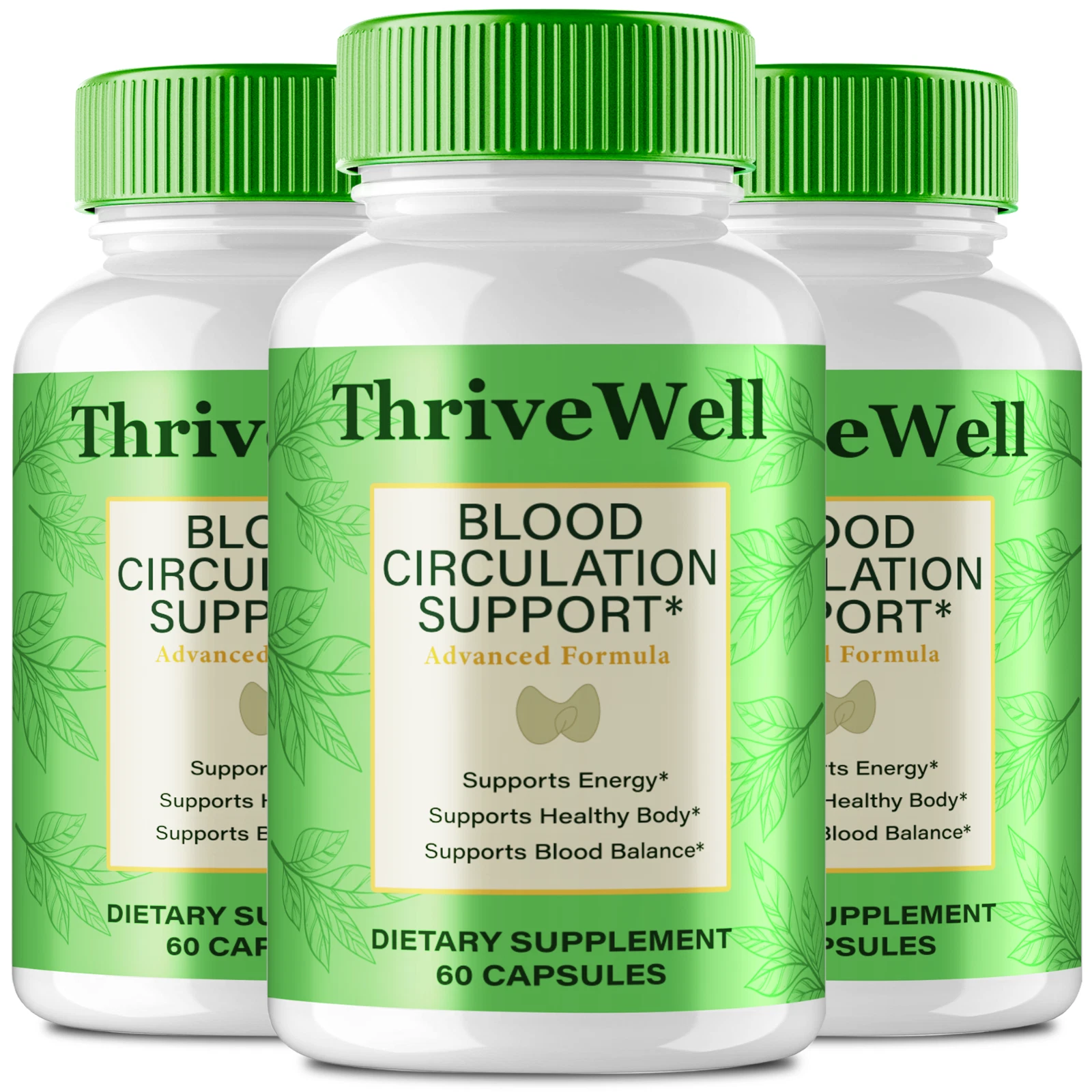 (3 Pack) Thrive Well Capsules, Advanced Healthy Circulation & Stable Levels