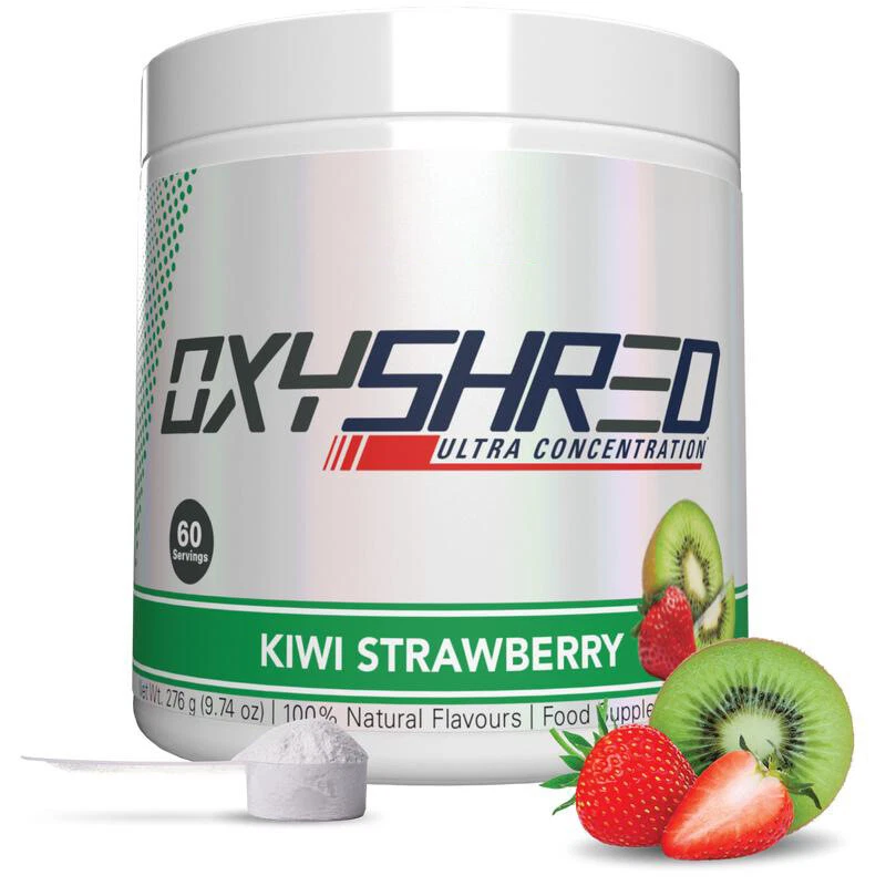 Oxyshred Thermogenic Fat Burner Pre-Workout Powder, Kiwi Strawberry, 60 Servings