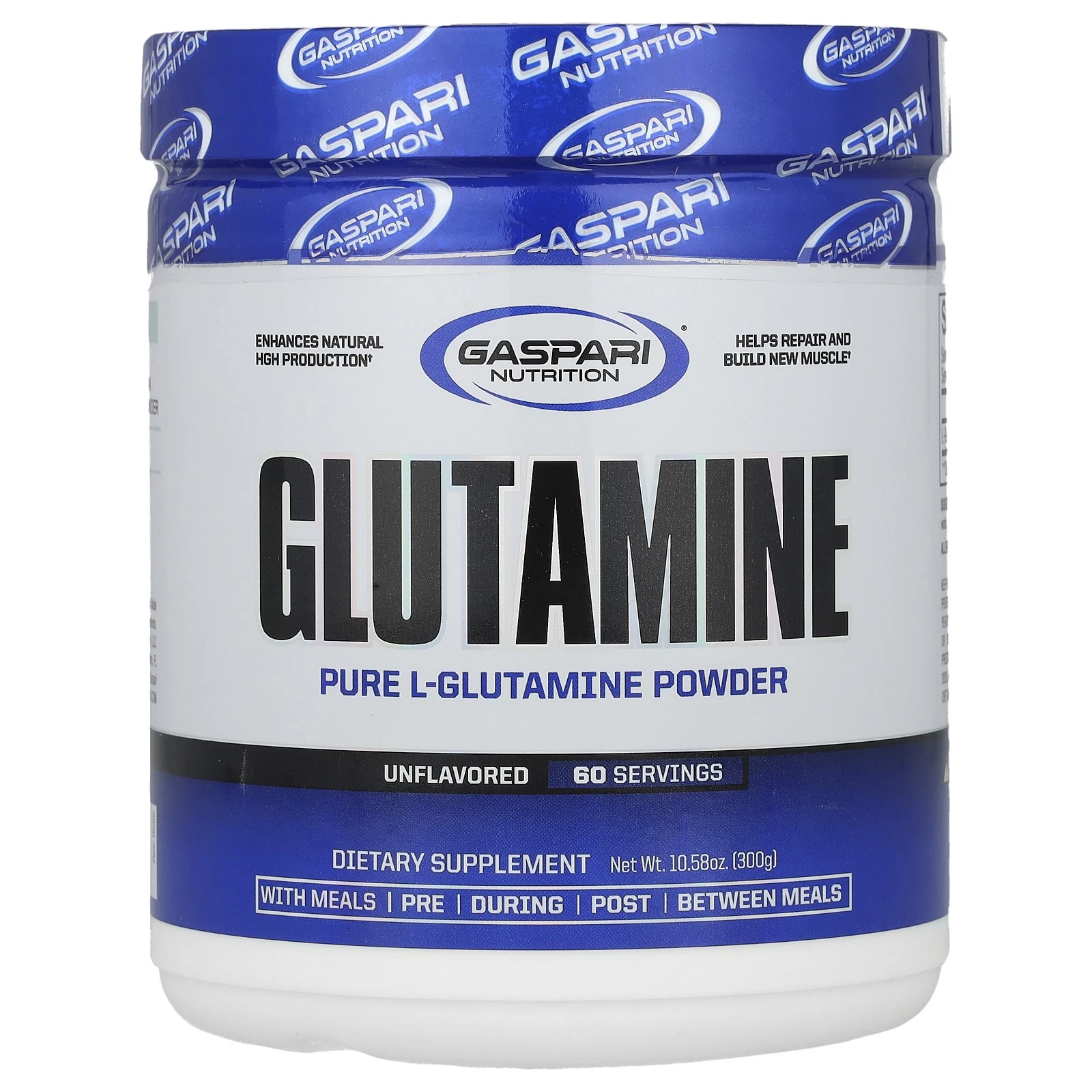 Glutamine, Unflavored, 10.58 oz (300 g)