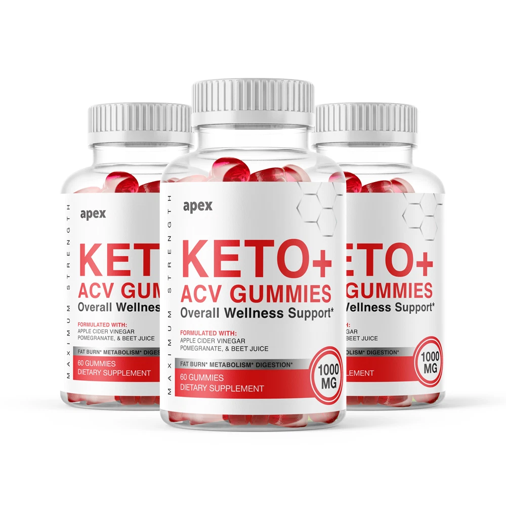 Apex Keto ACV Gummies Weight Loss, Apple Cider Vinegar , 180 Gummies, 3 Bottles