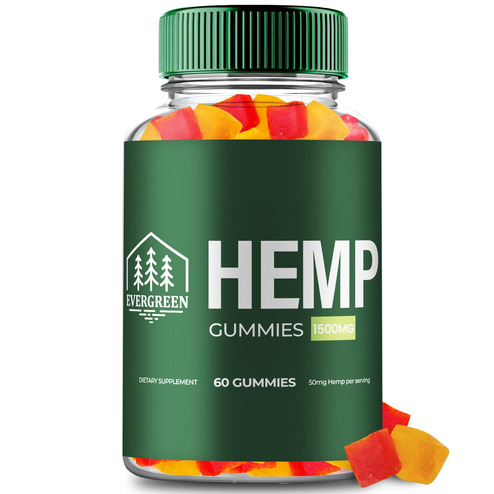 [176841450442] Evergreen Gummies, Ever Green Natural Health & Wellness Support Gummy 60ct