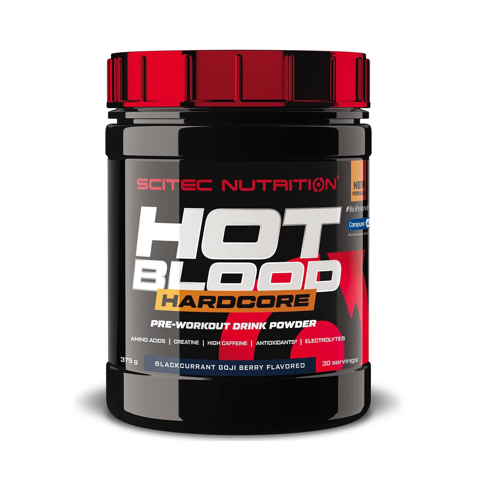 HOT BLOOD HARDCORE 375 G - support hydration, endurance- muscle support-creatine