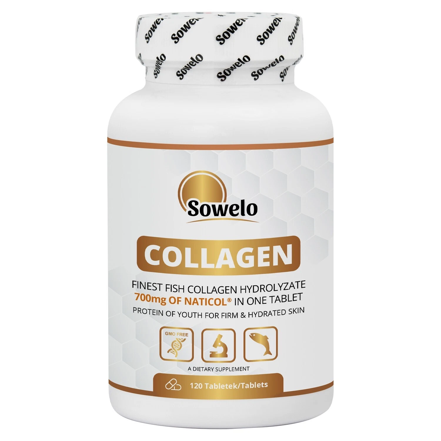 [363275440971] Fish Collagen Hydrolysate Tablets – NatiCol for Skin Hydration & Repair – Sowelo