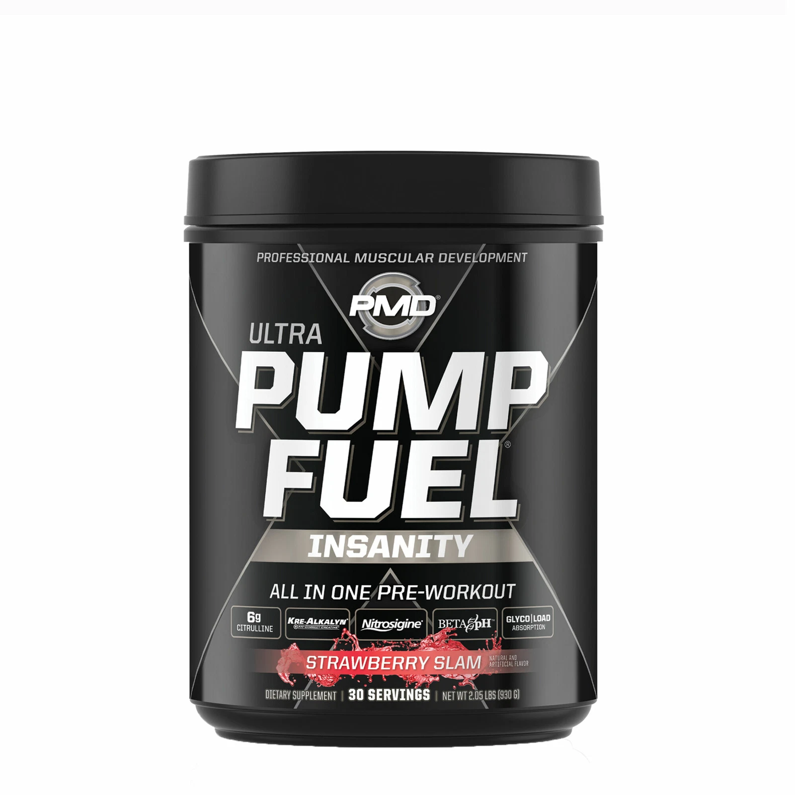 PUMP FUEL ULTRA INSANITY PRE-WORKOUT - STRAWBERRY SLAM. EXP 12/2026