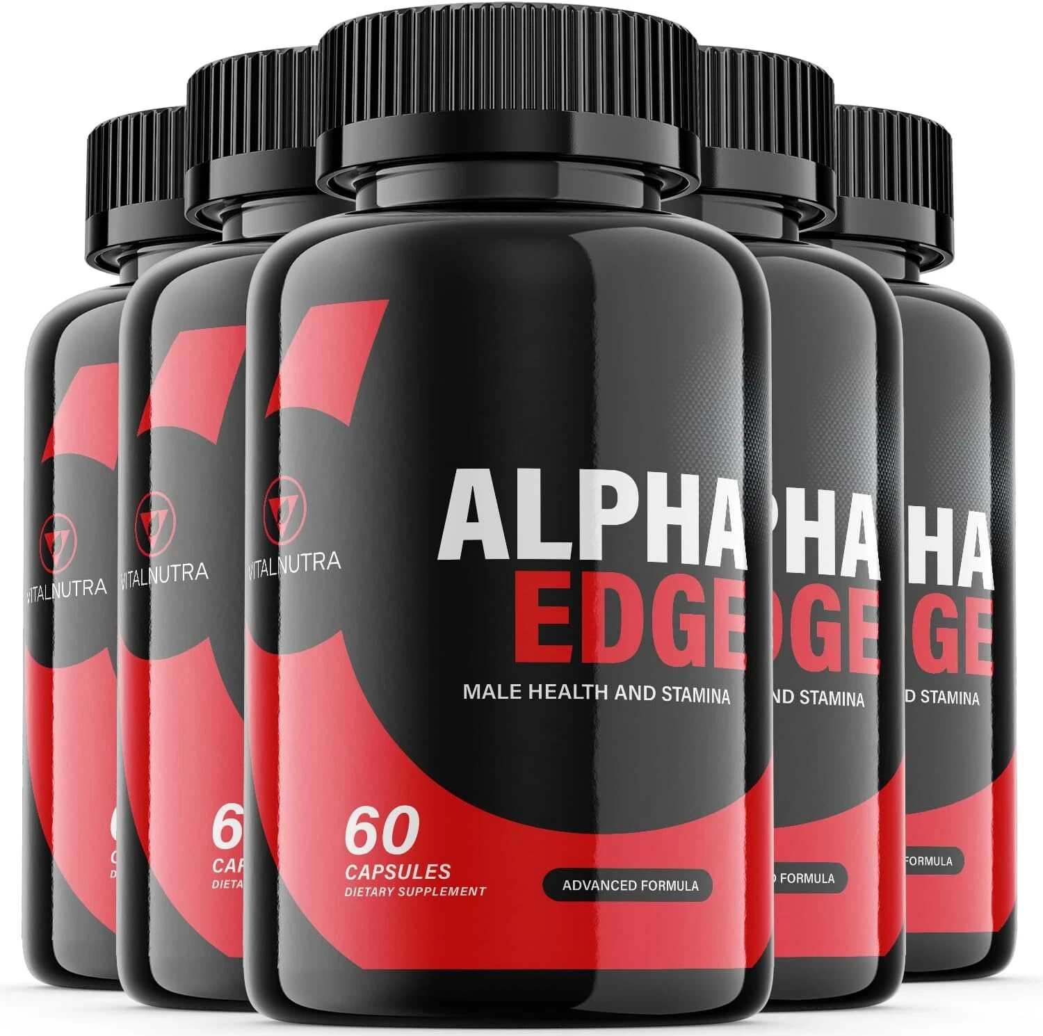 Alpha Edge Men Pills- Alpha Edge Male Vitality Support Supplement ORIGINAL-5Pack
