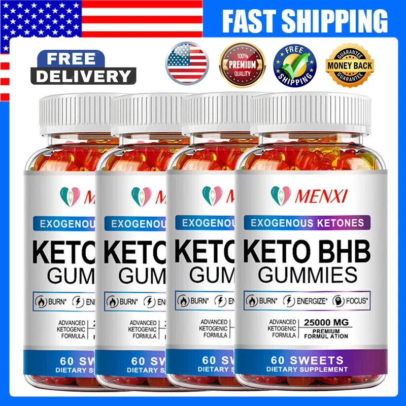 Keto BHB Gummies For Fat Burn ACV Weight Loss Detox Keto Diet Pills (60 to 240p)