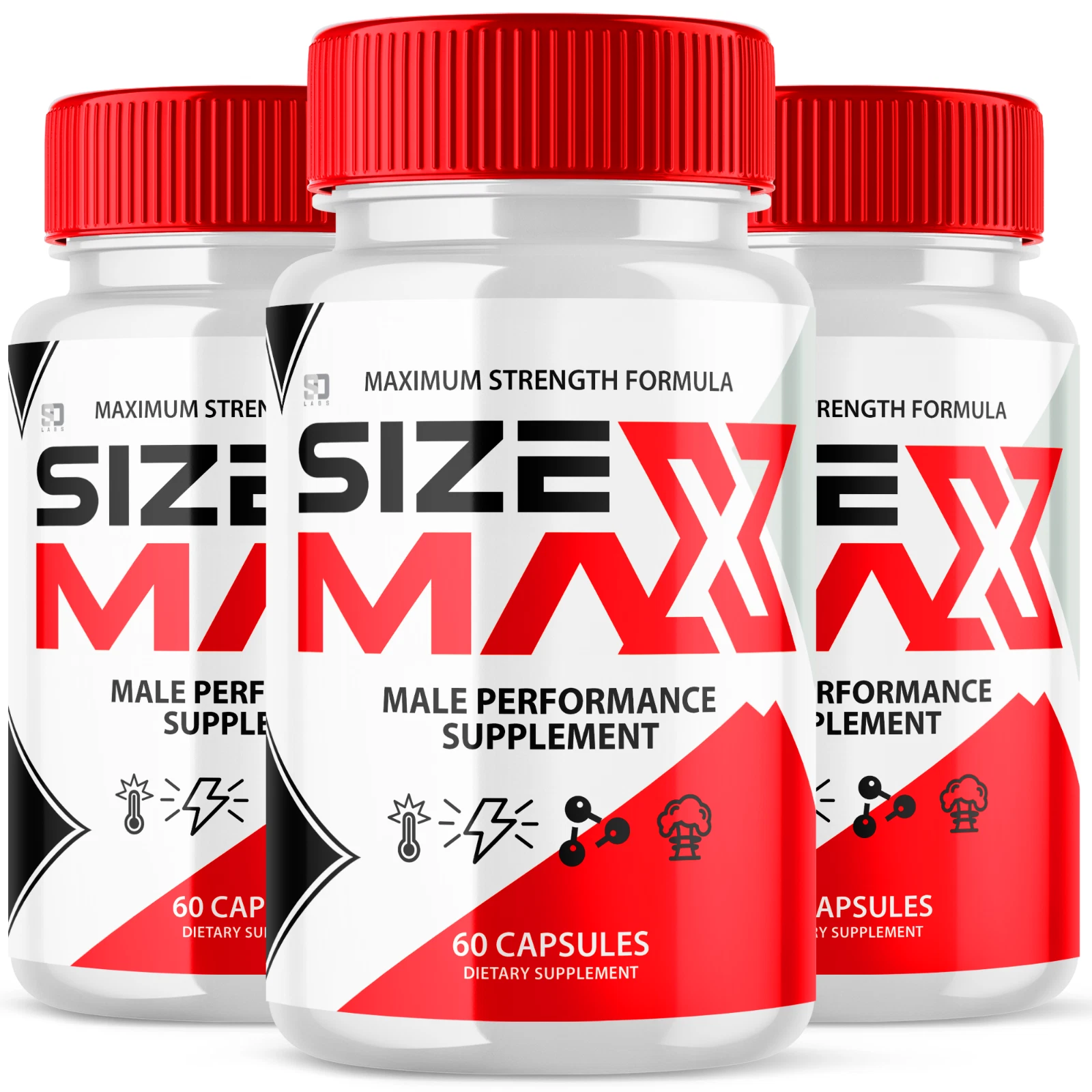 SizeMax - Boost Energy and Vitality Male Pills (3 Pack)