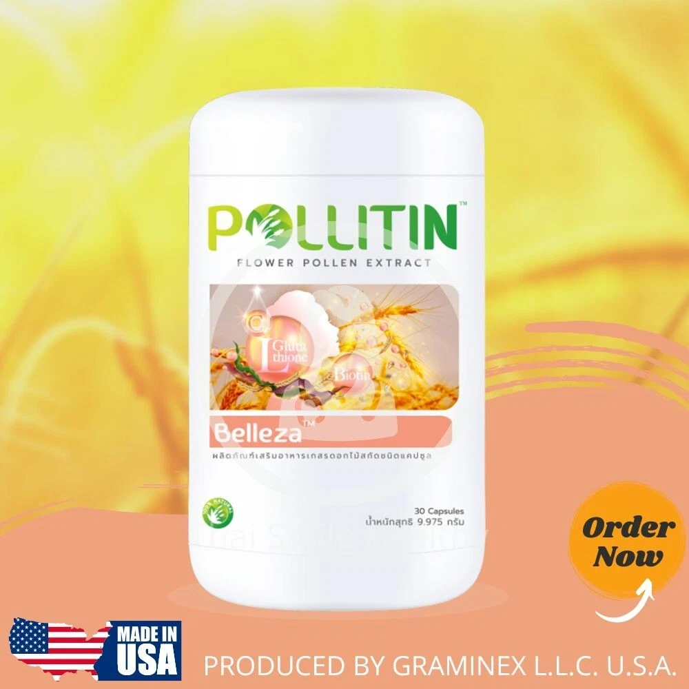 2x Belleza Nutraceutical Dietary Supplement Pollitin Graminex Rye Pollen Extract