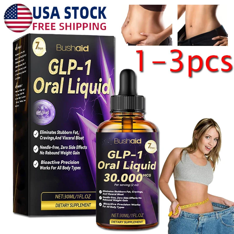 GLP-1 Weight Loss Fat Burner Drops Diet Supplement Slimming Drops 30ml