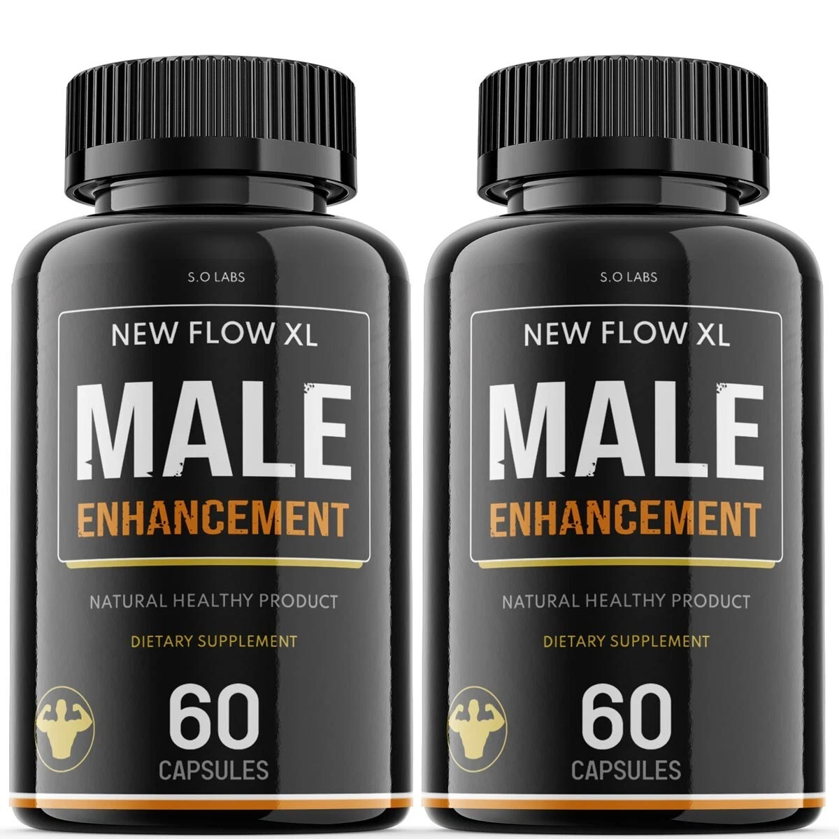 New Flow XL - Male Virility - 2 Bottles - 120 Capsules