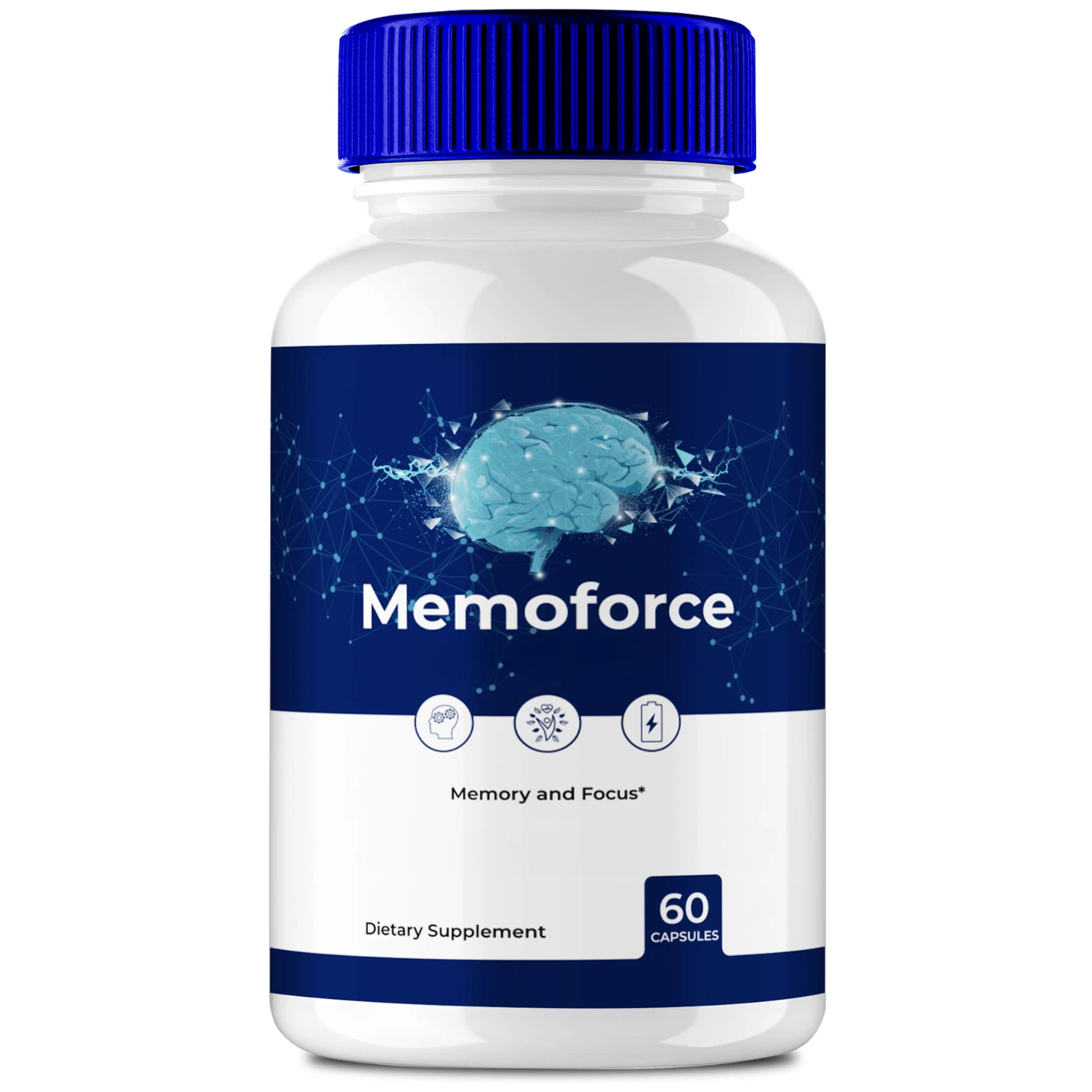 Memoforce Brain Health Booster for Memory, Cognitive Health & Wellness 60ct