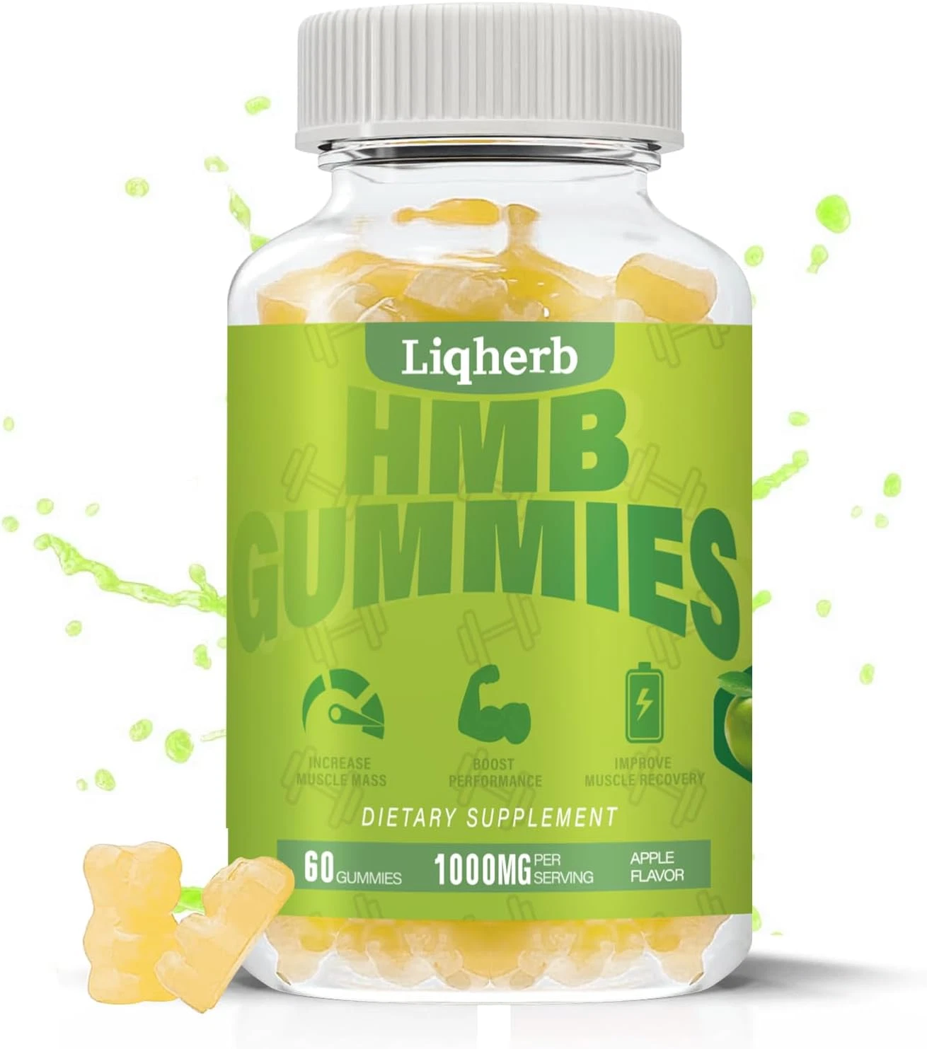 HMB Gummies 1000 Mg for Adults, HMB Supplement for Muscle Protein Synthesis, Imp