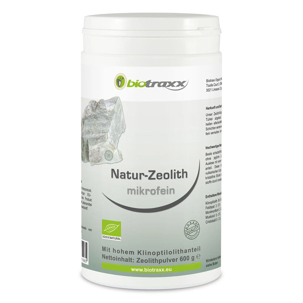 Biotraxx Zeolite Mineral Clay Clinoptilolite 95% microfine quality 100% Pure