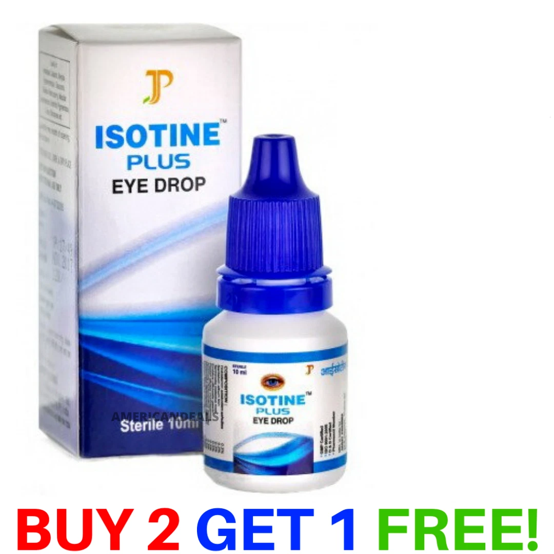 Eye Drops Exp.2024 USA ISOTINE PLUS Cataract glaucoma macular degeneration 3