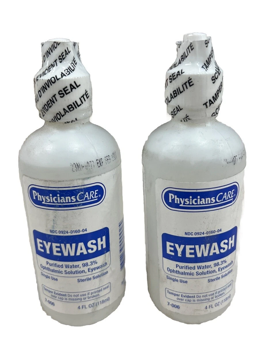 [335469736189] Physicians Care Eye Flush Bottle, 4 Oz Each, (2 PACK) EXP: 02/2027