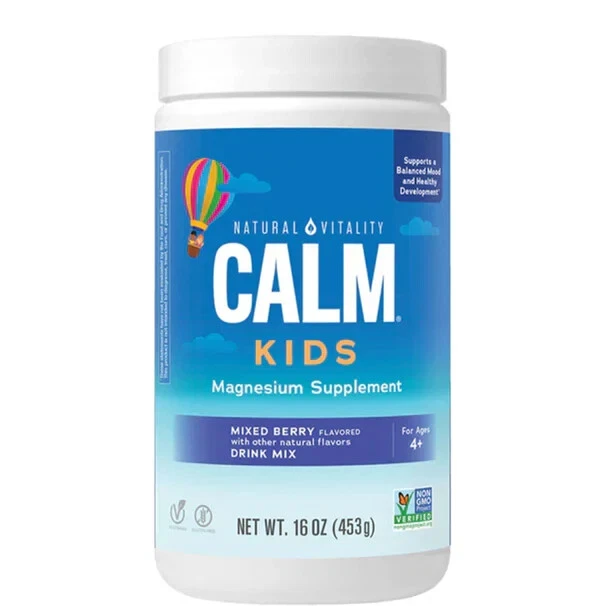 Natural Vitality Calm Kids -Magnesium Supplement- Mixed Berry 16 oz 03/2026
