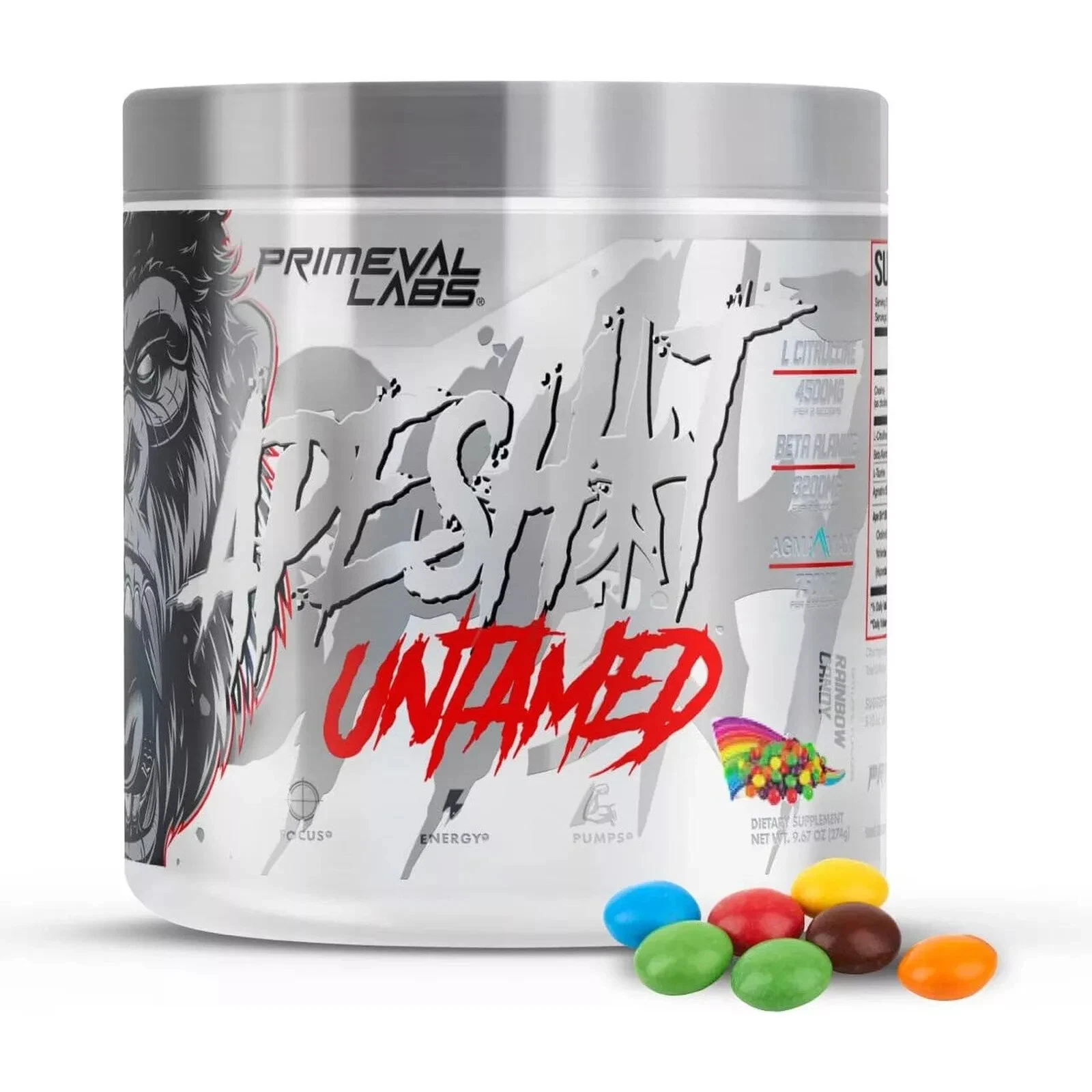 [187287580289] Primeval Labs Ape Sh*t Untamed Smashberry Flavor 9.78 oz New sealed 02/26