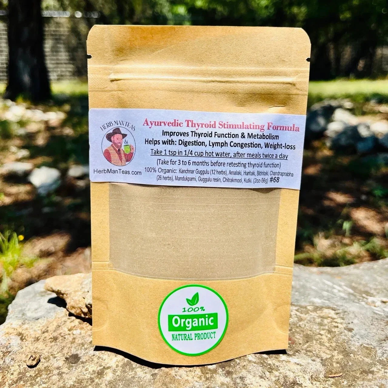 Thyroid Formula (Hypo) with Kelp - Improves thyroid function & lymph congestion