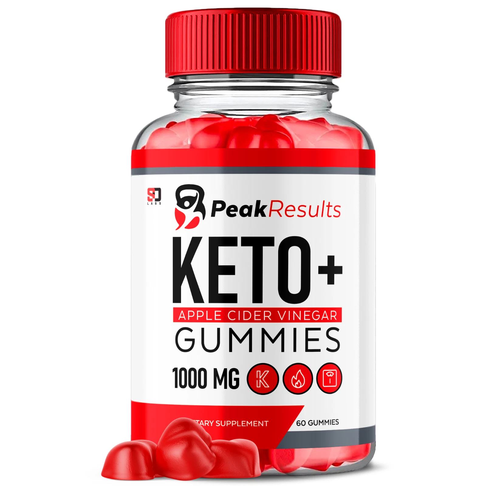 Peak Results Keto+ Gummies - ACV Gummies For Balanced Lifestyle - 60 Gums
