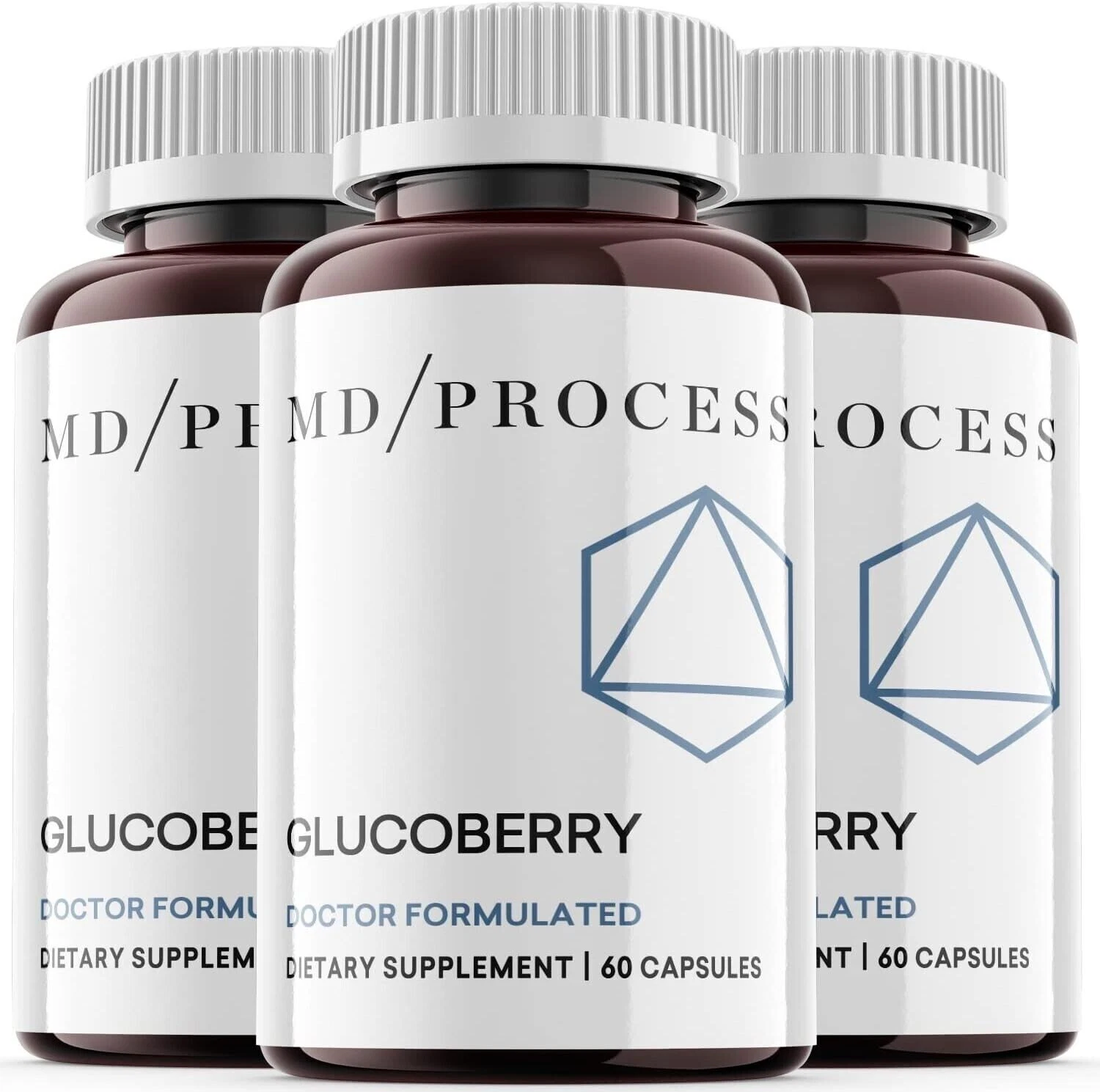 (3 Pack) Glucoberry, Gluco Berry Blood Sugar Support Supplement (180 Capsules)