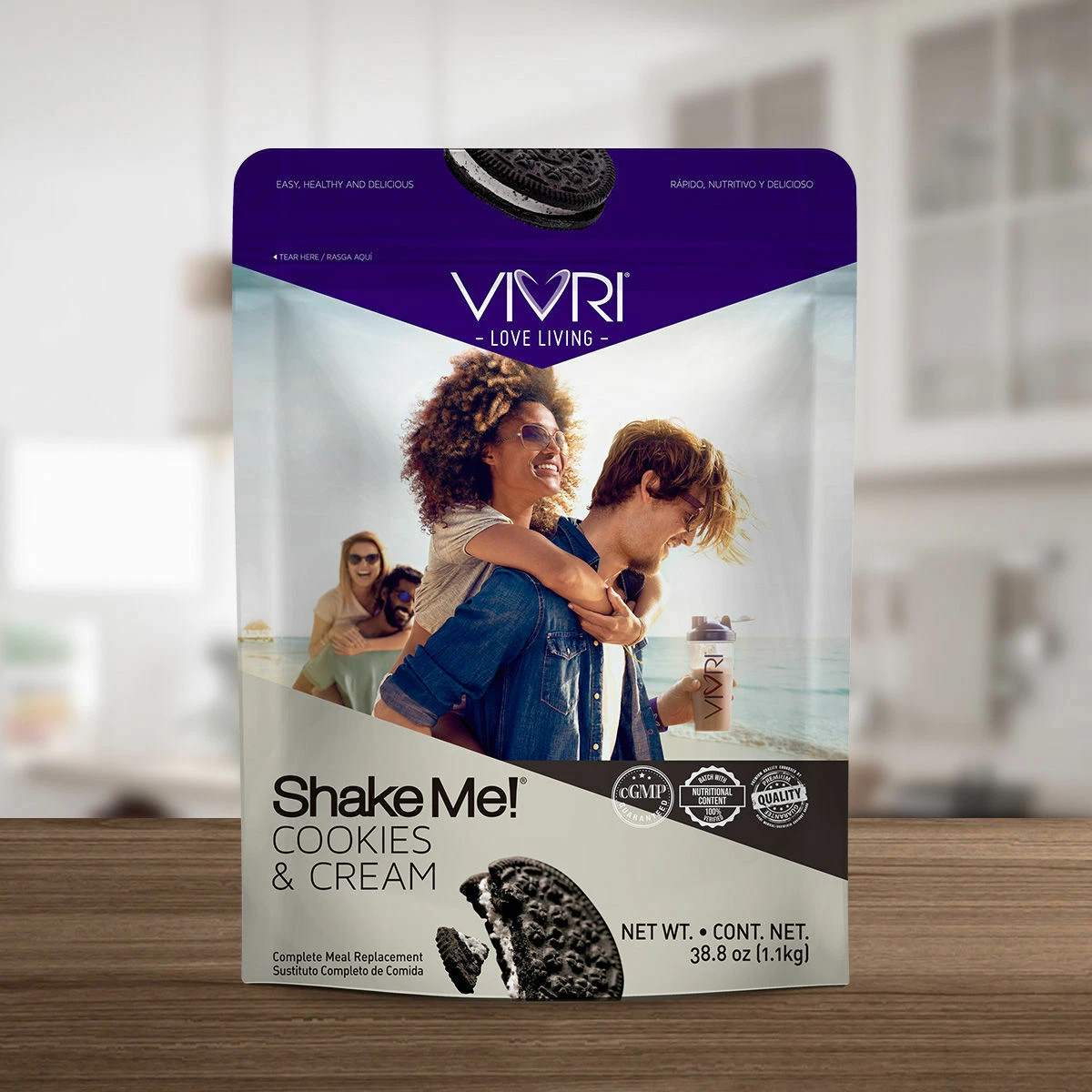VIVRI NEW!!! SHAKE ME: COOKIES & CREAM 20 SERVINGS