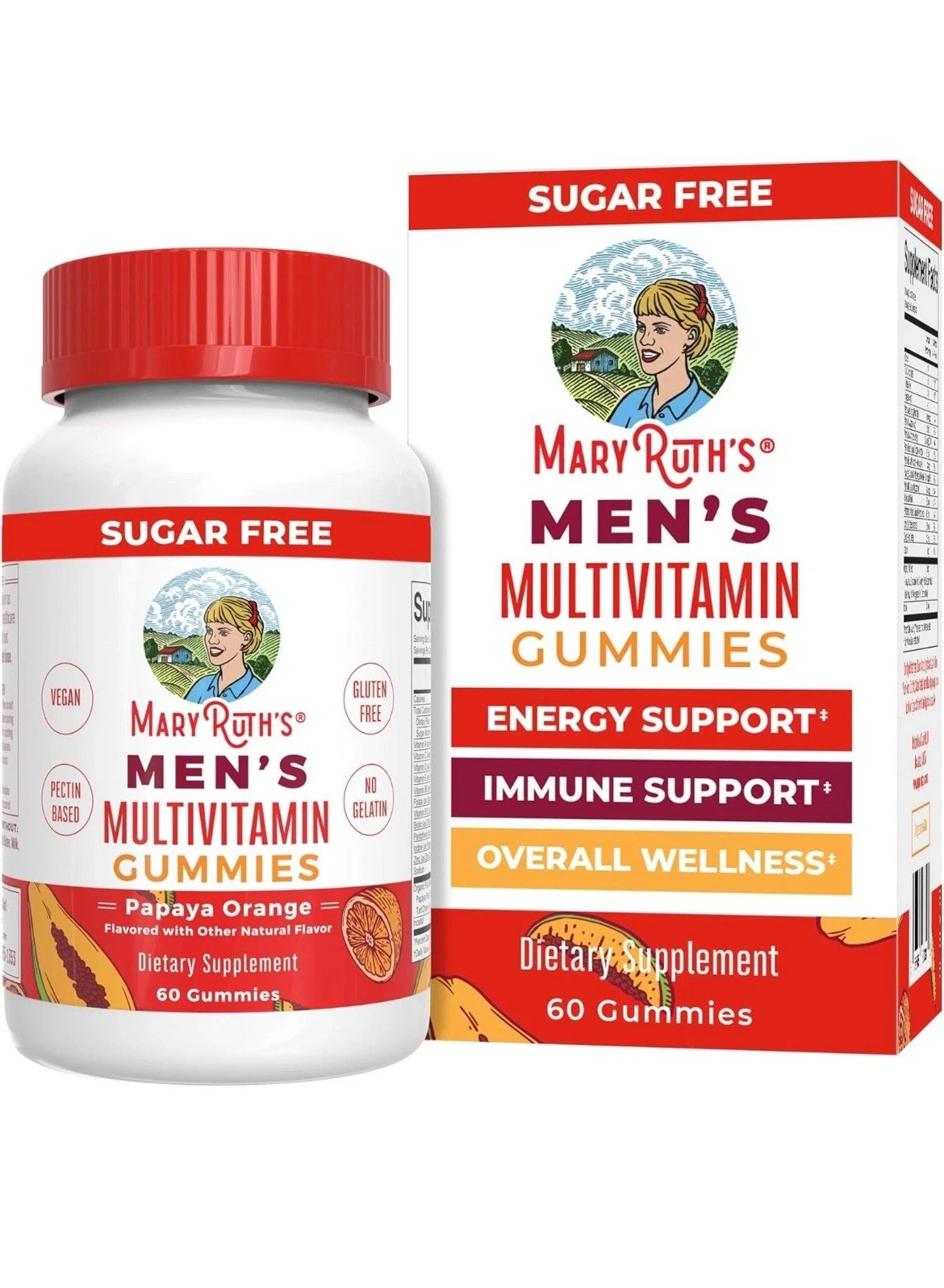 MaryRuth's Vegan Men's Multivitamin Gummies 60 Count