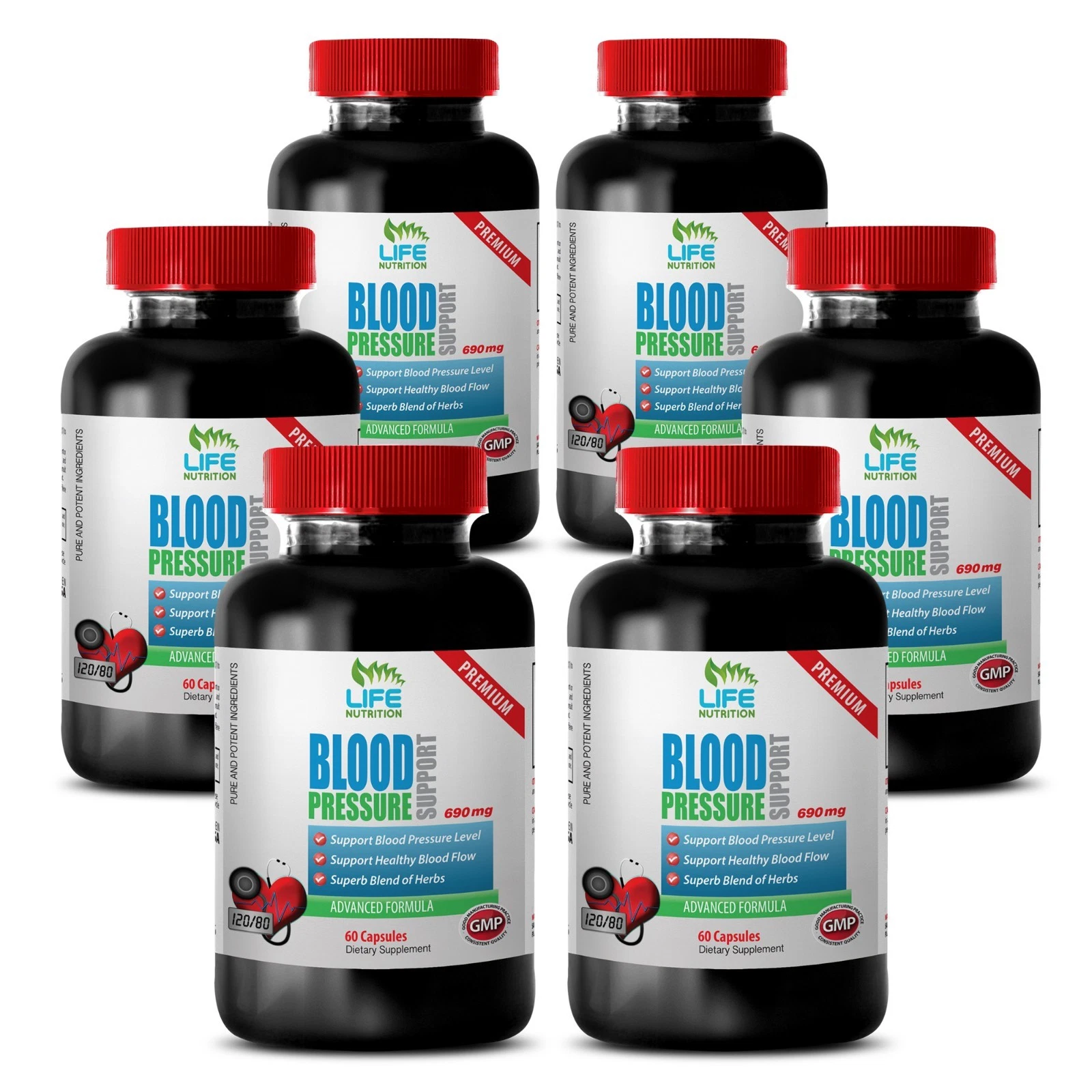 Relaxes Blood Vessels - Blood Pressure Support 707mg - Kyolic Cardiovascular 6B