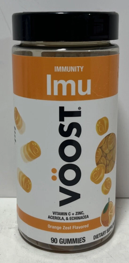 Voost Immunity Imu Gummies Orange Zest Flavor 90 gummies 6/2025