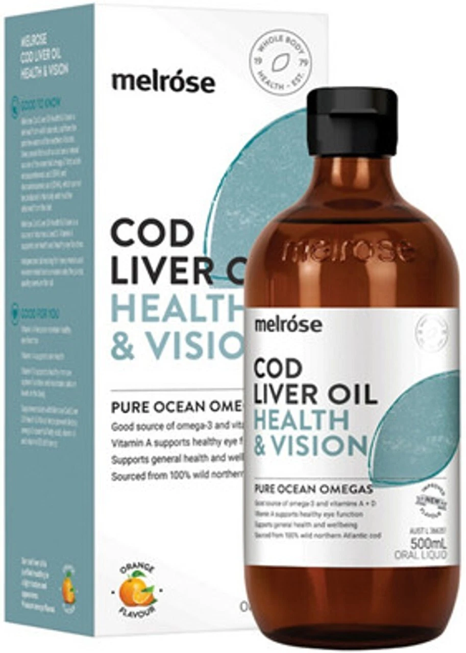 Melrose Cod Liver Oil Health & Vision Oral Liquid 500ml