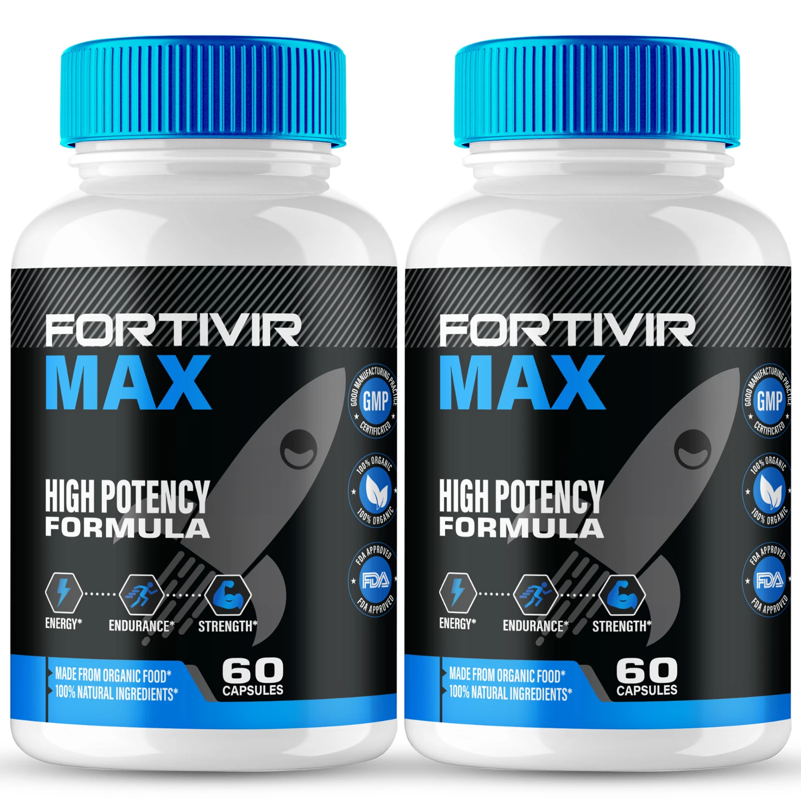 (2 Pack) Fortivir Max Men Capsules, FortivirMax Maximum Performance Male Pills