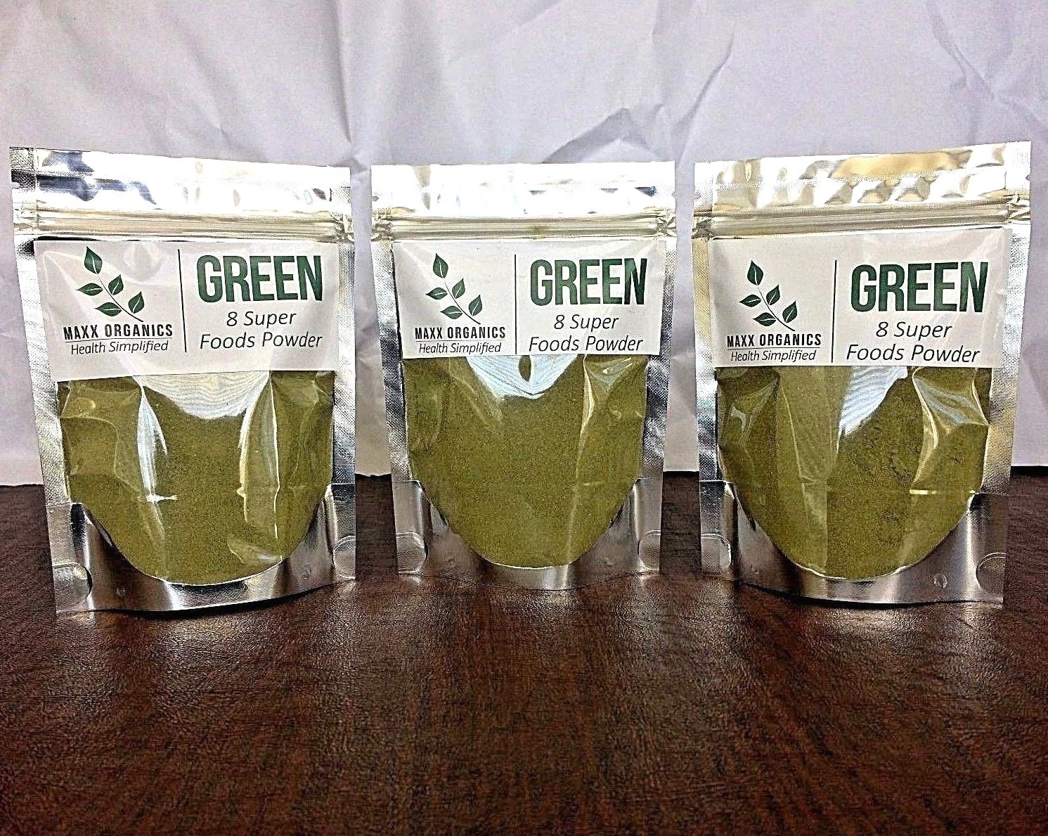 MAXX Organics 3pk GREEN SUPERFOOD POWDER 90 Day Supply Compare to Organifi Juice