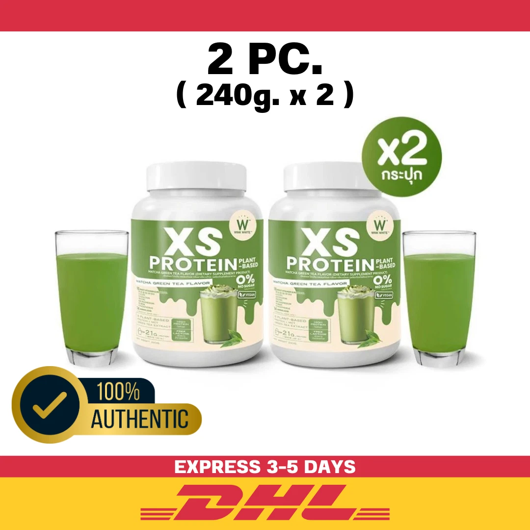 2x WINK WHITE XS PROTEIN GREEN TEA Matcha Reduces Fat Stimulates Metabolism 240g