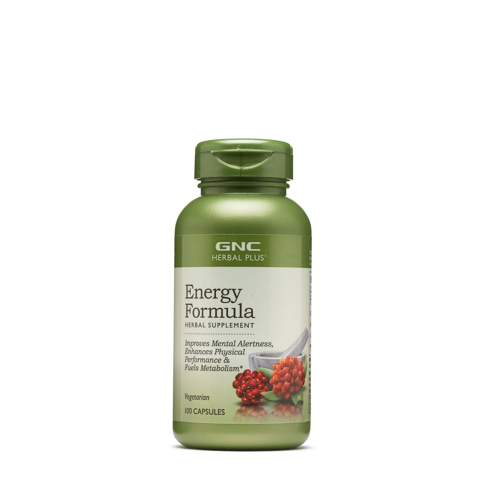 GNC Herbal Plus Energy Formula 100 Capsules(EXP:08/2027)