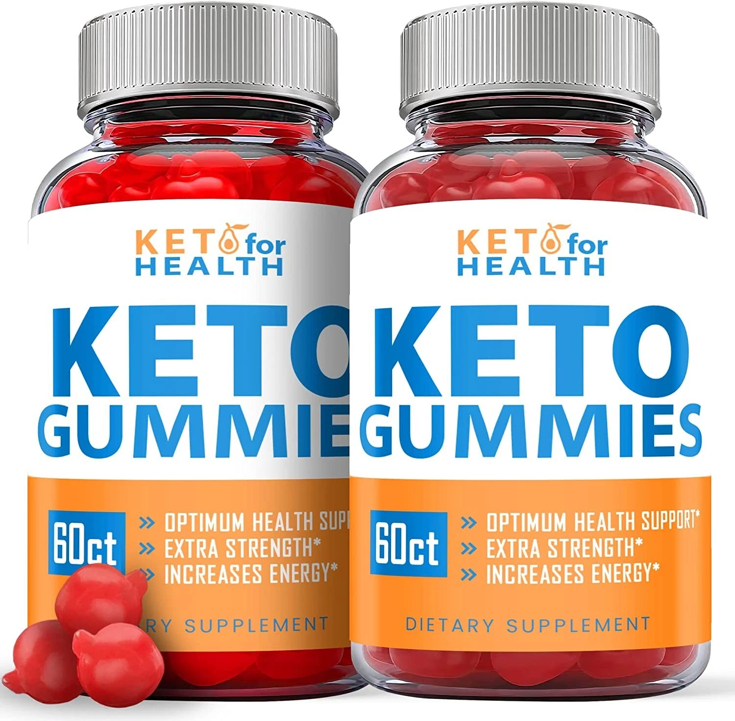 (2 Pack) Keto For Health Gummies - Keto ACV Gummies, Vegan, Weight Loss-120 Gums